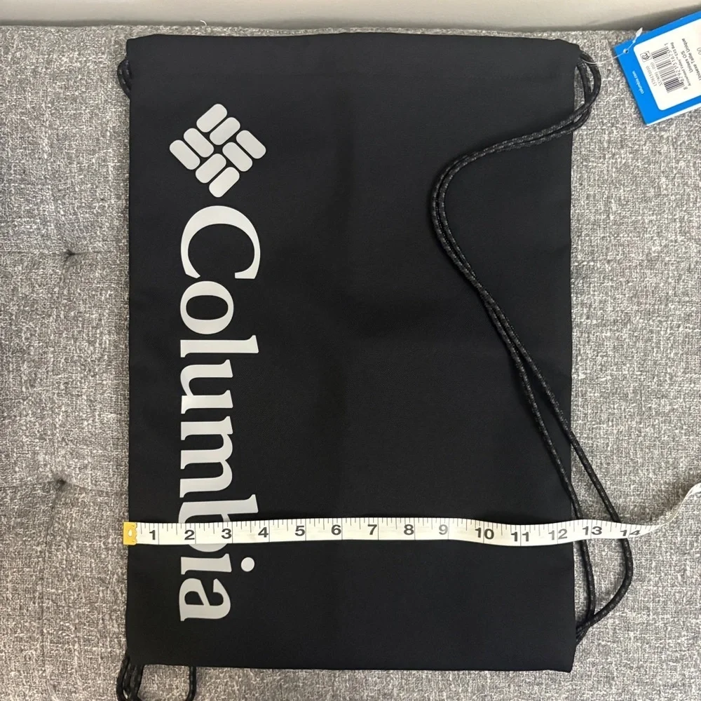 Columbia Black Drawstring Backpack